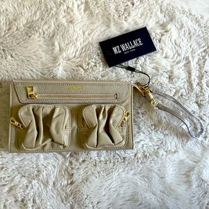 MZ Wallace NWT Abbey Wristlet (Flax)